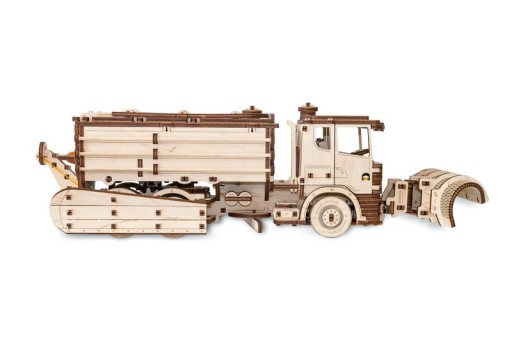 Eco Wood Art 3D Mechanical Wooden Puzzle Snow Truck, 402, 40x14.1x14.8cm