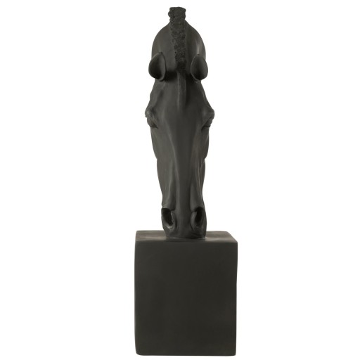 J-Line Paard Op Voet Magnesiumoxide Zwart Large