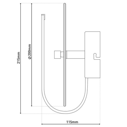 LED wall light "Lucca"