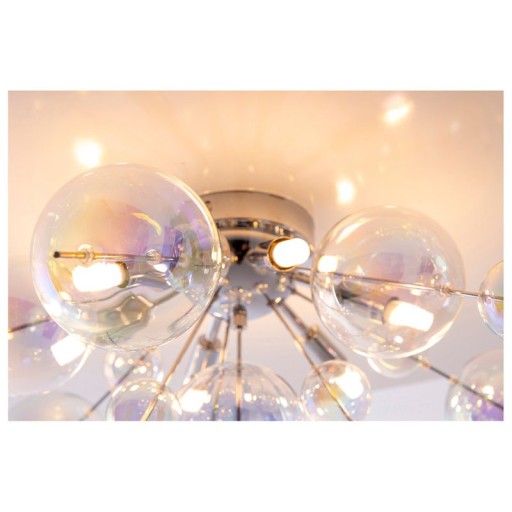 Ceiling lamp "explosion" iris made of metal and glass, G9 versions, ceiling lamp for dining room, living room, hallway or office, Ø57 cm