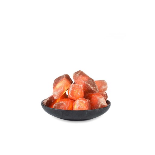 Himalaya Salt Dreams, 10 Verlichte Himalaya Zoutkristallen met Marmerenschaal, 44321, Ø ca. 20 cm, H ca. 4 cm
