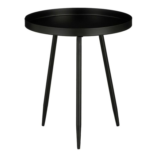 Flores Side table - H38 x Ø34 cm - Metal - Black