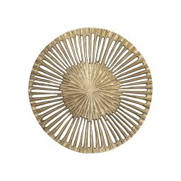 Marjun Gold Casted Alu Wall Panel Open Round S