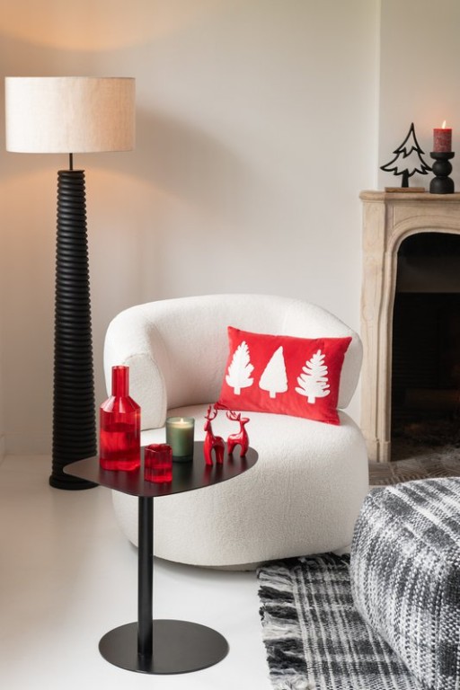 J-Line Lounge Chair Universe Foam/Fabric White