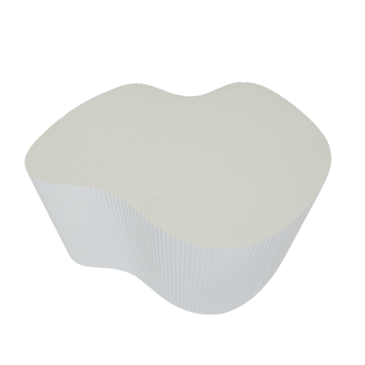 Side Table - Biting Lip- MDF - White - 60x60x40cm