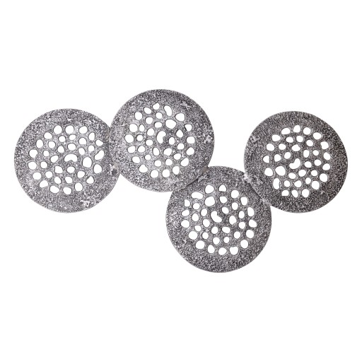 Geoffe Silver Casted Alu 4 Rounds Wall Panel