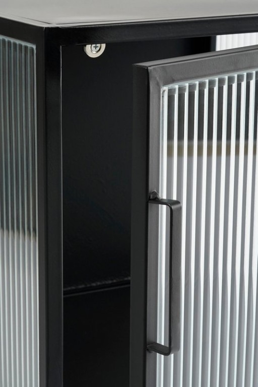 Clifton storage cupboard with doors - L38 x B35 x H50 cm - Metal - Black