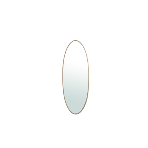 Serine Sand Steel Oval Mirror Small | Luxe Wandspiegel 140x50 cm - Product afbeelding