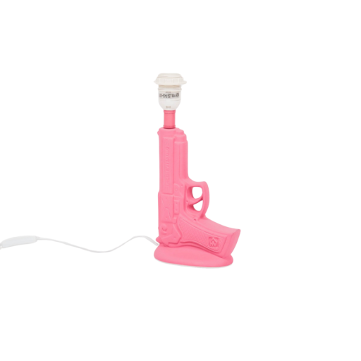 Tafellamp Gun | Neonroze Keramische Pistoollamp | E27 - 15x9x32cm