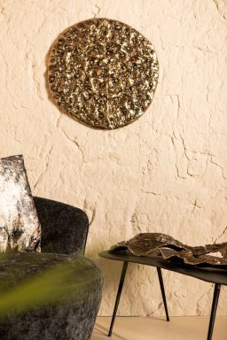 Victoire Gold Casted Alu Round Rough Wall Panel