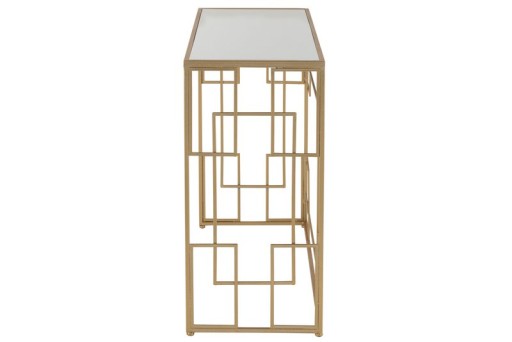 J-Line Console Lines Metal/Glass Gold