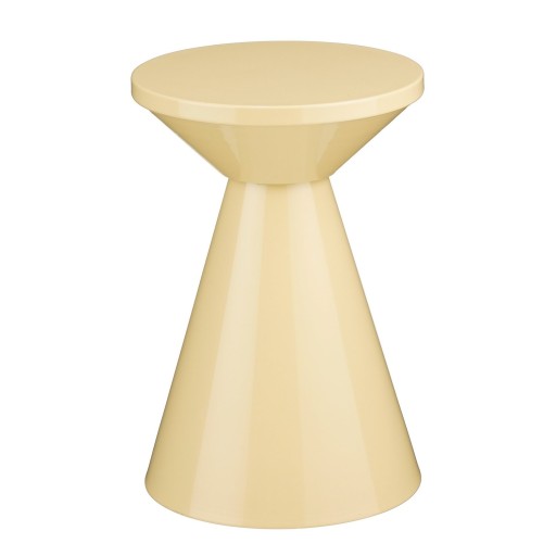 Jim Bijzettafel - H45 x Ø31 cm - IJzer - Beige