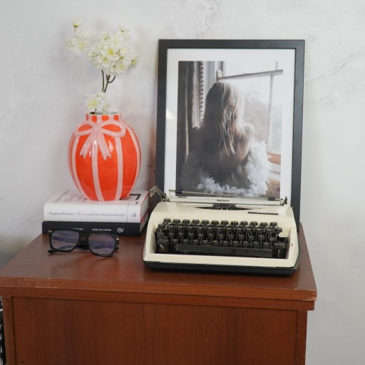 Vaas - Bloemvaaslint - Dolomiet - Oranje/roze - 17x17x17,5 cm