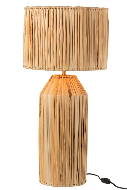 J-Line lamp Hanna Banana Leaves - jute - natural