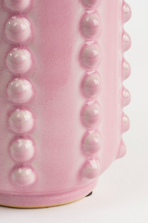 Boaz Vase - H30 x Ø11 cm - Ceramic - Pink