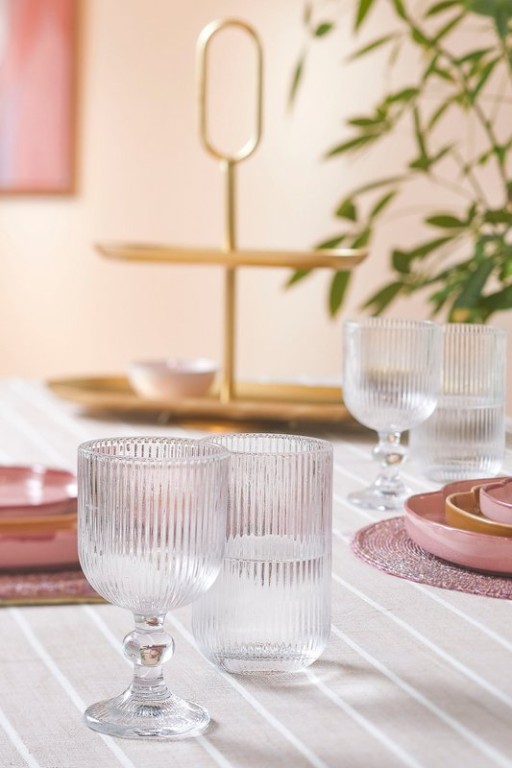 Merlot Drinking glass - Set of 6 - 400 ml - Glass - Transparent