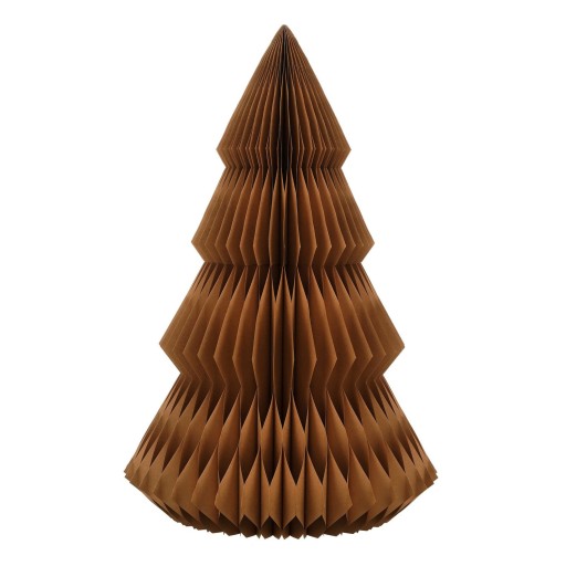 Decoratie Kerstboom - H152 x Ø104 cm - Papier - FSC Mix - Bruin