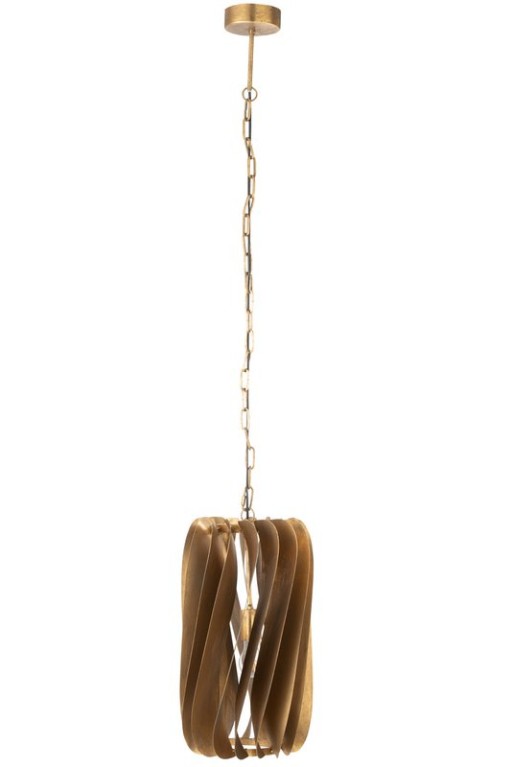 J-Line Hanging Lamp Tina Iron Black Gold