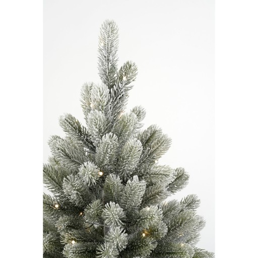 Nigata Kunstkerstboom in Pot met LED Verlichting - H90 x Ø55 cm - Groen Frosted