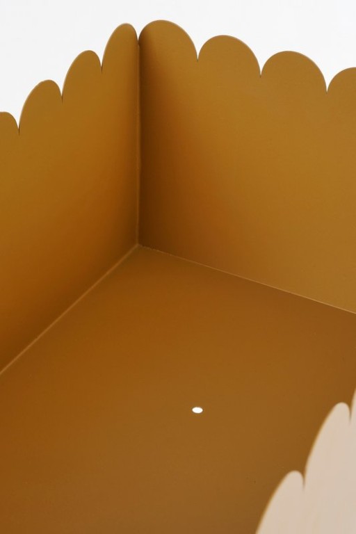 Steffano Planter on Standard - L58 x B28 x H60 CM - Metal - Light Brown