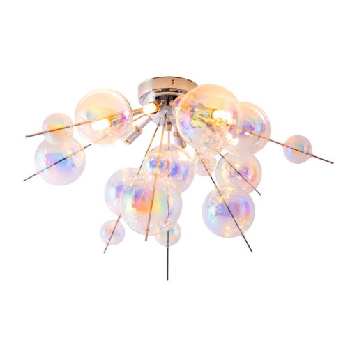Ceiling lamp "explosion" iris made of metal and glass, G9 versions, ceiling lamp for dining room, living room, hallway or office, Ø57 cm