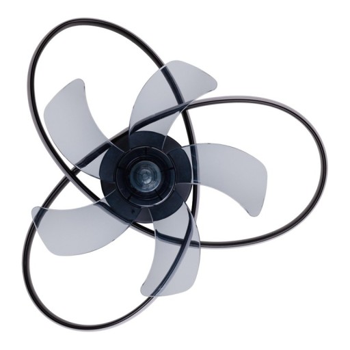 moderne LED Deckenleuchte "RICCIO" inklusive Ventilator, Nachtlichtfunktion, Dimmung und Lichttemperatureinstellung ist mit fest verbauten LEDs bestückt und hat einen ungefähren Øvon 58 cm.