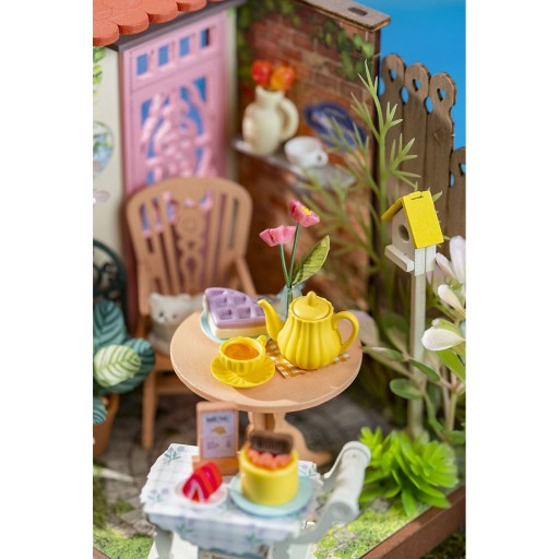 Robotime, DIY Huisje Fancy Tea Yard, DS038, 11x10x10,5cm