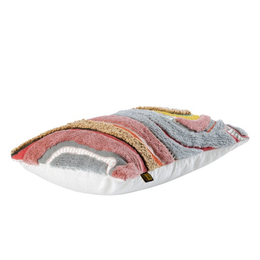 Sephora Pink Rect Embroidery Cushion With Lines