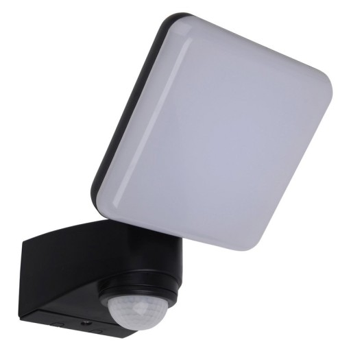 LED external wall lamp "Jaro" with 360 ° motion detector, made of plastic in anthracite, with integrated LED