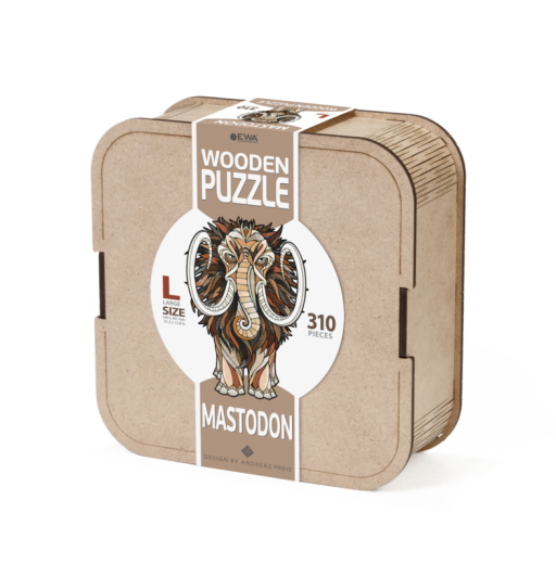 Eco Wood Art Wooden Jigsaw Puzzle Mammoth/Mastodon, 2208, size L, 54x40x0.5cm