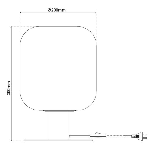 Glass table light "Alessio", 30 cm high, Ø 20 cm, gold-colored metal, smoke glass, E14