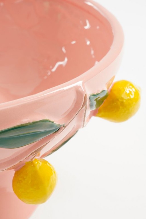 Melika Decoration Scale - H16 x Ø39 cm - Ceramics - Light pink