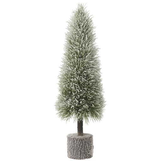 J-Line Kerstboom B+Led Kunststof Sneeuw Groen Large