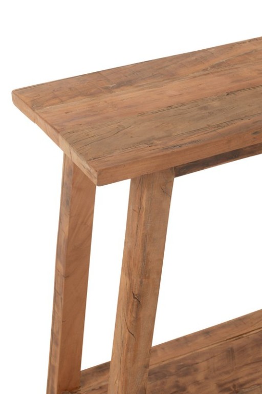 J-Line Console Square Recycled Wood Natural