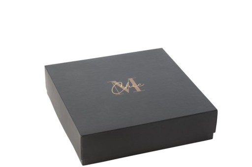 J -Line scented candle M -Chic - Oud & Amber - Glass - Gold/Black - XL - 35U