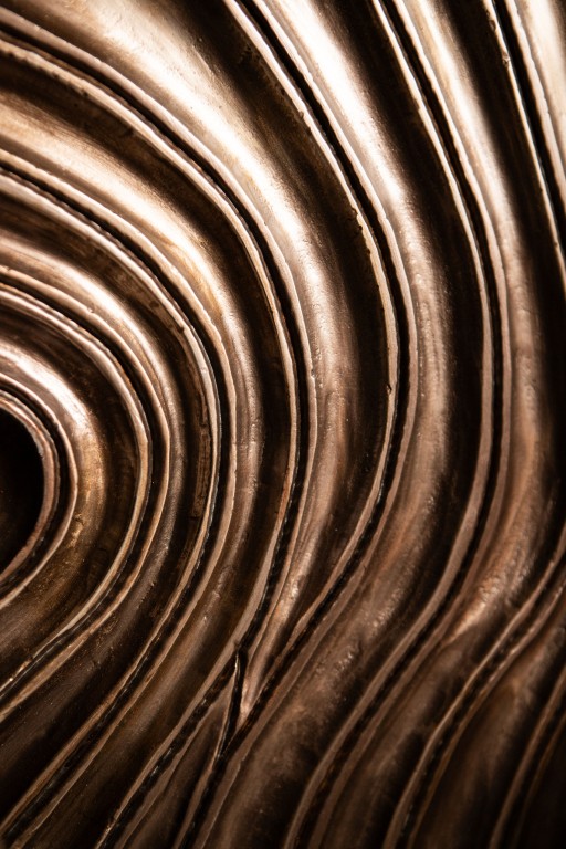 Reddie Brown Shiny MDF Wavvy Wallpanel Rectangle S