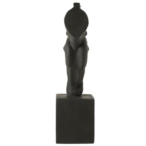 J-Line Paard Op Voet Magnesiumoxide Zwart Large