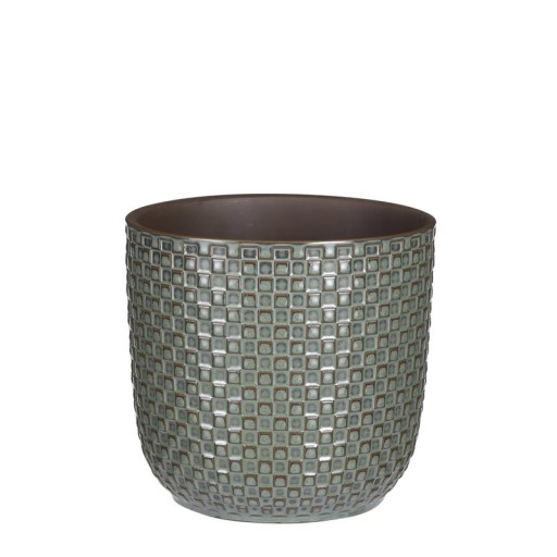 Daan Flowerpot - H18 x Ø19 cm - Green