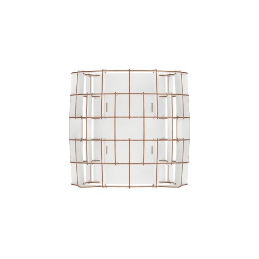 Eco Wood Art (EWA) 3D Bouwpakket Houten huisje Wit met Roze Pluche Vachtje, 1768, 48x36,2x45,6cm