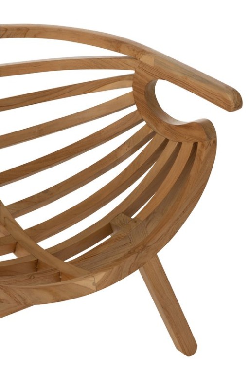 J-Line Chair Crab Teak Wood Natural