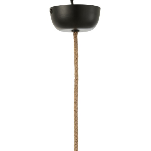 J-Line hanglamp Bol Bananenbladeren - jute - naturel - large