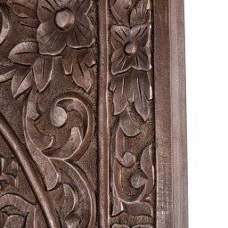 Restin Brown MDF Antique Carved Wall Panel Rect