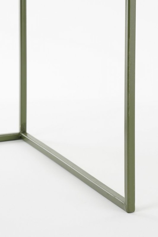 Bologna side table outside - Set of 2 - L38 x B38 x H48 cm - Metal - Green