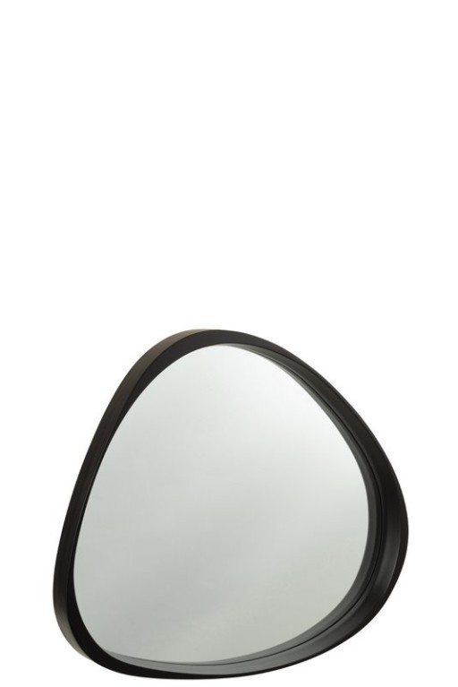J -Line Spiegel Giles - Glass - Black - Small - Ø 71 cm