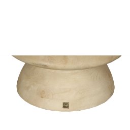 Callain Natural Mango Wood Coffee Table Marble Top