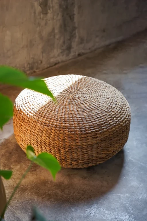 The Hyacinth Pouffe - Natural - M