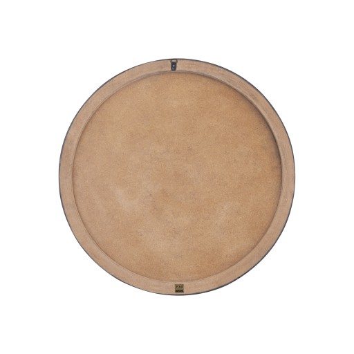 Hallie Black And White Wood Round Wall Panel Swirl