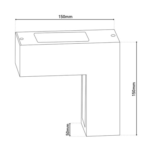 LED wall lights "Angus" made of metal and plastic in anthracite, with integrated LED