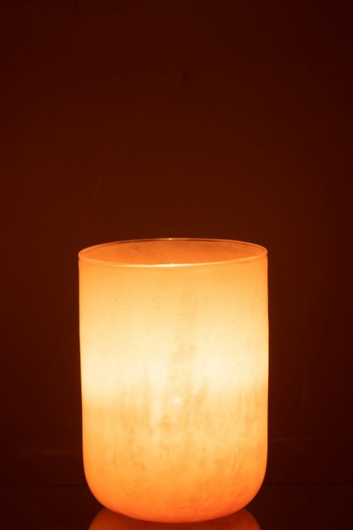 J-Line vase Corrie - glass - coral - medium