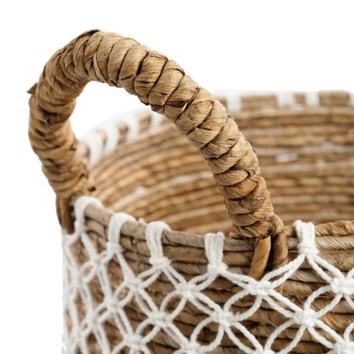 The Crossed Stitched Macrame Basket - M